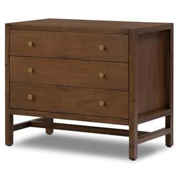 Timmy Rustic Lodge Brown Acacia Wood Nightstand|
