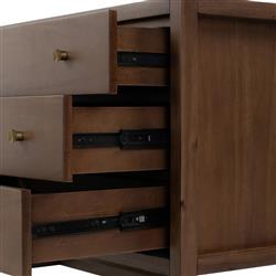 Timmy Rustic Lodge Brown Acacia Wood Nightstand|