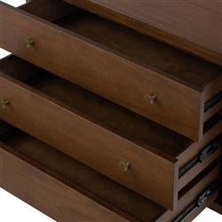 Timmy Rustic Lodge Brown Acacia Wood Nightstand|