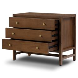 Timmy Rustic Lodge Brown Acacia Wood Nightstand|