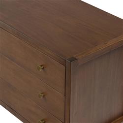 Timmy Rustic Lodge Brown Acacia Wood Nightstand|