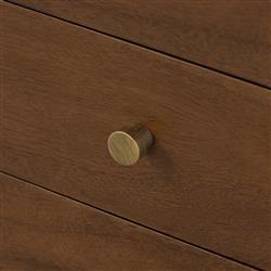 Timmy Rustic Lodge Brown Acacia Wood Nightstand|