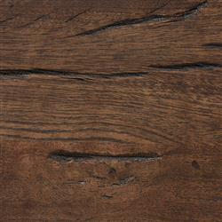 Marion Updated Traditional White Marble Brown Reclaimed Wood Wide Nightstand|