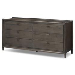 Genesis Rustic Lodge Smoked Black Oak Double Dresser|