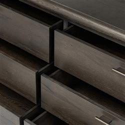 Genesis Rustic Lodge Smoked Black Oak Double Dresser|