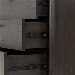 Genesis Rustic Lodge Smoked Black Oak Double Dresser|