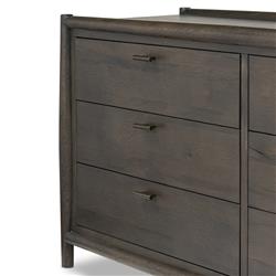 Genesis Rustic Lodge Smoked Black Oak Double Dresser|