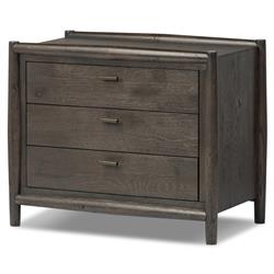 Genesis Rustic Lodge Smoked Black Oak Nightstand|