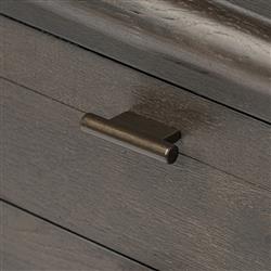 Genesis Rustic Lodge Smoked Black Oak Nightstand|