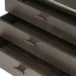 Genesis Rustic Lodge Smoked Black Oak Nightstand|