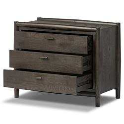 Genesis Rustic Lodge Smoked Black Oak Nightstand|