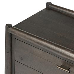 Genesis Rustic Lodge Smoked Black Oak Nightstand|