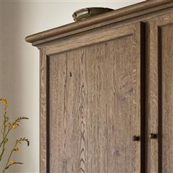 Whitney Rustic Lodge Brown Oak Cabinet|
