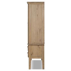 Whitney Rustic Lodge Brown Oak Cabinet|