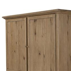 Whitney Rustic Lodge Brown Oak Cabinet|