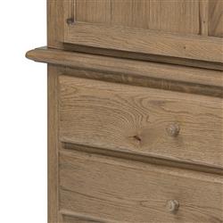 Whitney Rustic Lodge Brown Oak Cabinet|