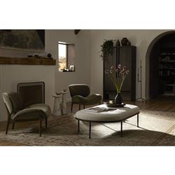 Harriet Rustic Lodge Dark Brown Oak Cabinet|