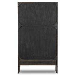 Harriet Rustic Lodge Dark Brown Oak Cabinet|