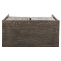 Harriet Rustic Lodge Dark Brown Oak Cabinet|