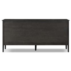 Adelaide Rustic Lodge Smoked Black Oak Double Dresser|