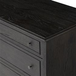 Adelaide Rustic Lodge Smoked Black Oak Double Dresser|