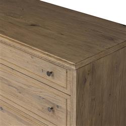Adelaide Rustic Lodge Brown Aged Oak Double Dresser|