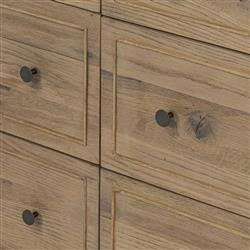 Adelaide Rustic Lodge Brown Aged Oak Double Dresser|