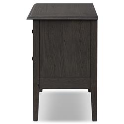 Adelaide Rustic Lodge Smoked Black Oak Nightstand|