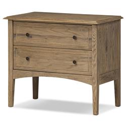 Adelaide Rustic Lodge Brown Aged Oak Nightstand|