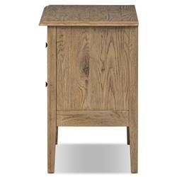 Adelaide Rustic Lodge Brown Aged Oak Nightstand|
