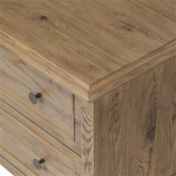Adelaide Rustic Lodge Brown Aged Oak Nightstand|