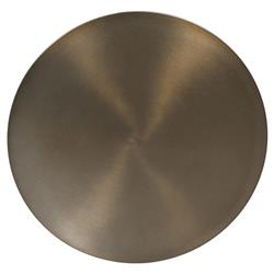 Leyla French Country Dark Brass Cast Iron Drink Side Table|