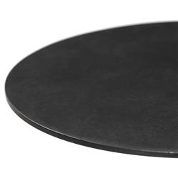 Leyla French Country Black Cast Iron Drink Side Table|