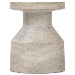 Oberlin Modern Classic Beige Concrete Outdoor End Table|
