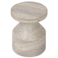 Oberlin Modern Classic Beige Concrete Outdoor End Table|