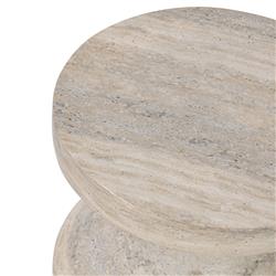 Oberlin Modern Classic Beige Concrete Outdoor End Table|
