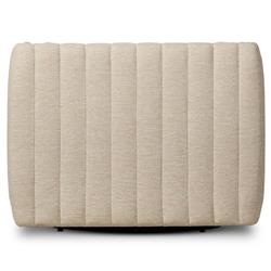Leo Modern Classic Cream Tufted Outdoor Swivel Chair|