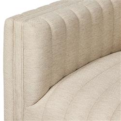 Leo Modern Classic Cream Tufted Outdoor Swivel Chair|