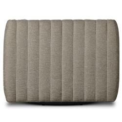 Leo Modern Classic Grey Tufted Outdoor Swivel Chair|