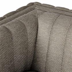 Leo Modern Classic Grey Tufted Outdoor Swivel Chair|