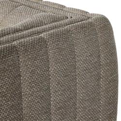 Leo Modern Classic Grey Tufted Outdoor Swivel Chair|