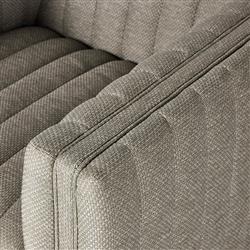 Leo Modern Classic Grey Tufted Outdoor Swivel Chair|