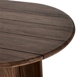 Paris Rustic Lodge Brown Teak Outdoor Oval Dining Table - 94"|