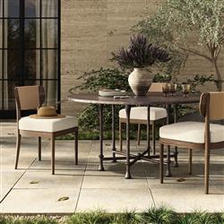 Leblanc Bronze Outdoor Dining Table - 60"|