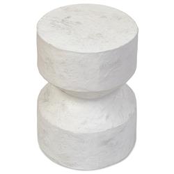 Ellory Modern Cassic Off White Concrete Round Outdoor Drink Table|