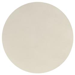 Jeremy Modern Classic White Concrete Round Outdoor Drum End Table|