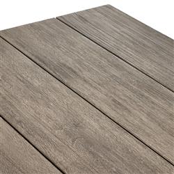 Jonathan Rustic Lodge Grey Teak Outdoor Dining Table - 110"|