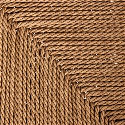 Leda Rustic Lodge Brown Teak Wood Outdoor Ladderback Dining Chair|