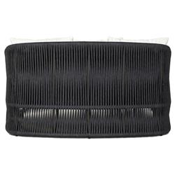 Porter Coastal White Upholstered Bronze Aluminum Woven Rope Outdoor Daybed|