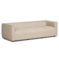 Leo Modern Classic Cream Tufted Outdoor Sofa - 97"|